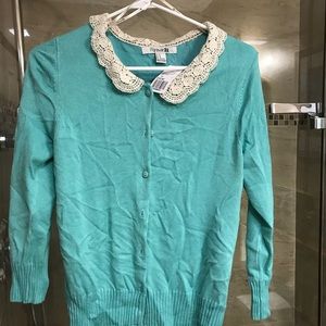 Brand new aqua sweater